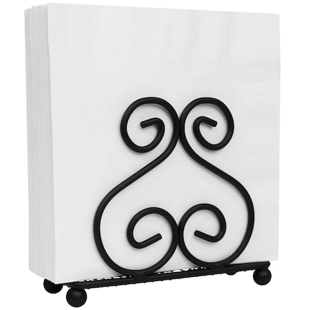 Blue Donuts Blue Donuts Scroll Collection Black Napkin Holder BD3931149